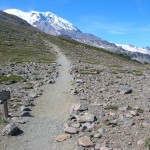 Loop hike utilizes the Burroughs Mountain Trail across alpine tundra