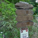 a turn left onto the trail at this sign