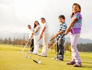 Family Golfing