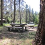 Campsite at Hells Crossing Campground
