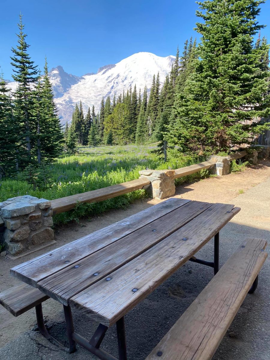 Picnic Table at Sunrise VIsitor Center