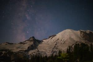Stargazing bliss at Mt. Rainier
